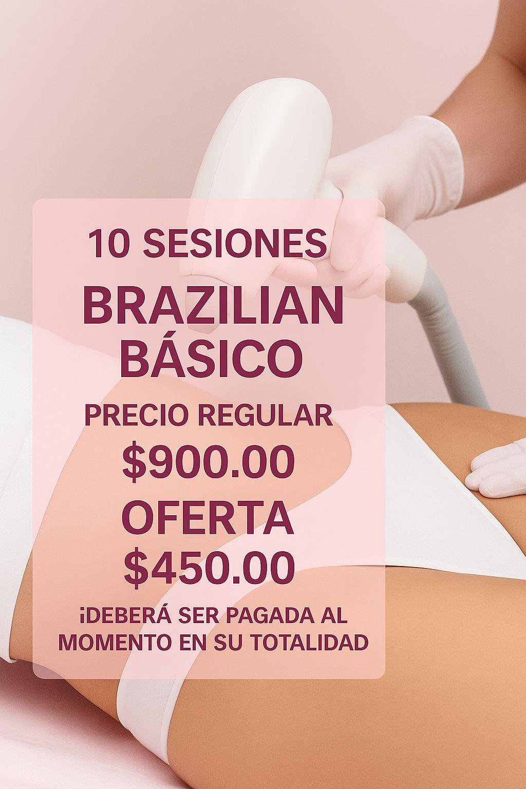 Laser Brazilian Basico: 10 sesiones