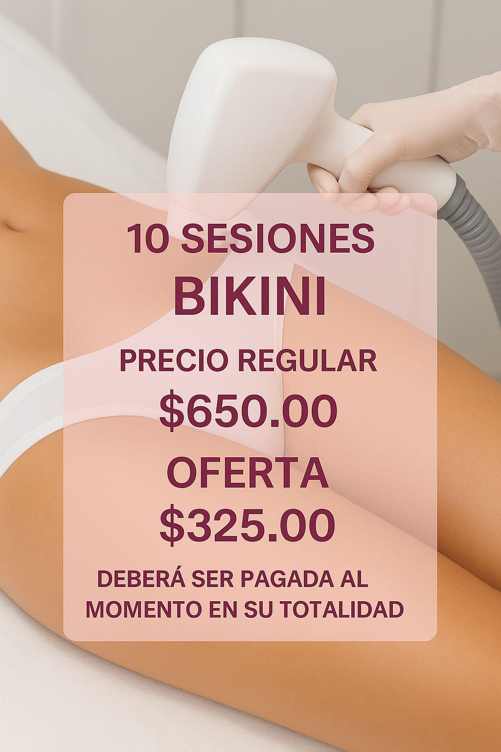 Laser: Bikini 10 sesiones